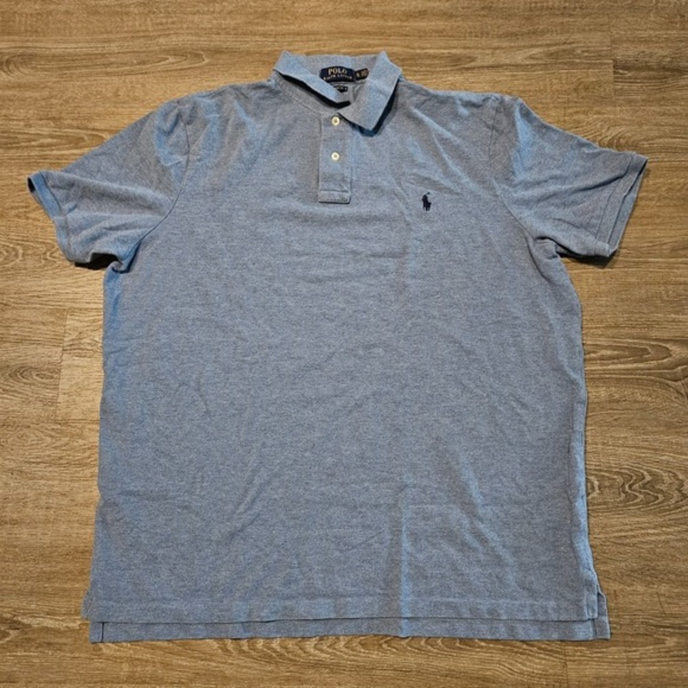 Polo Ralph Lauren Classic Fit‎ Polo Shirt Mens XL Blue Short Sleeve Cotton